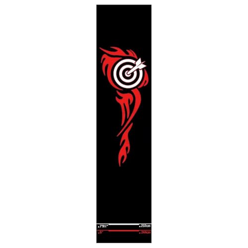 Dart Board Mat,Portable Floor Protection with Throw Line Non-Slip - Darts Distance Mat,for Game Room Recreation Center Sports Club Office Basement Garage - size: D