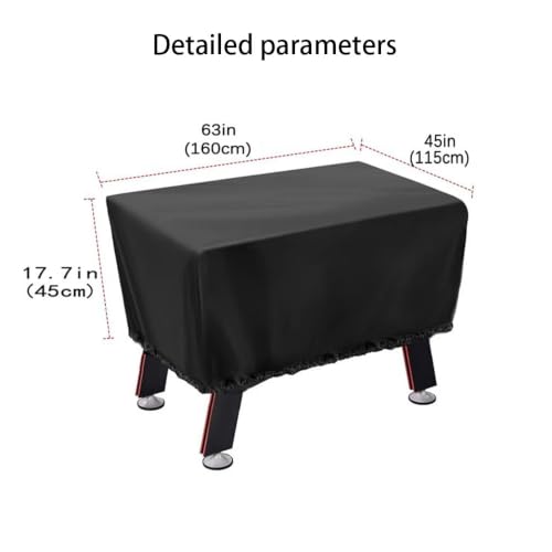 Foosball Table Cover for Tornado Jr. (Junior) Soccer Table Shield Waterproof Dustproof Resistant Easy Clean Foosball Cover,210D - size: 210D
