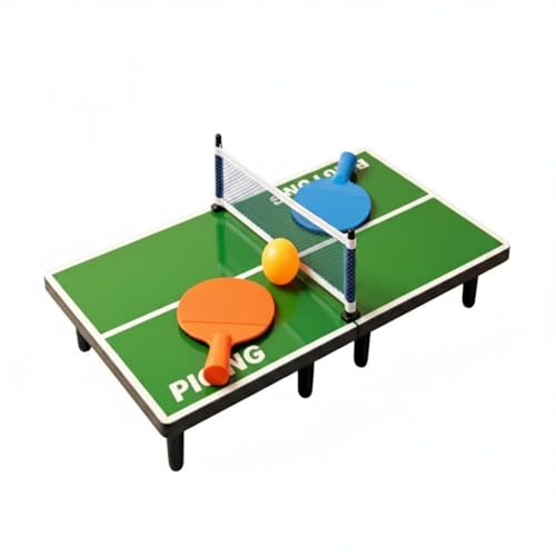 Generic Mini Table Tennis Set Social Play Mini Table Tennis Compact Indoor Toy for Tabletop