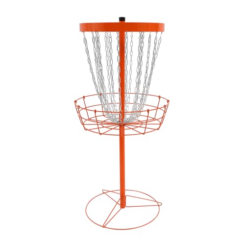 24-Chain Portable Disc Golf Basket Target for Backyard, Park, Camping
