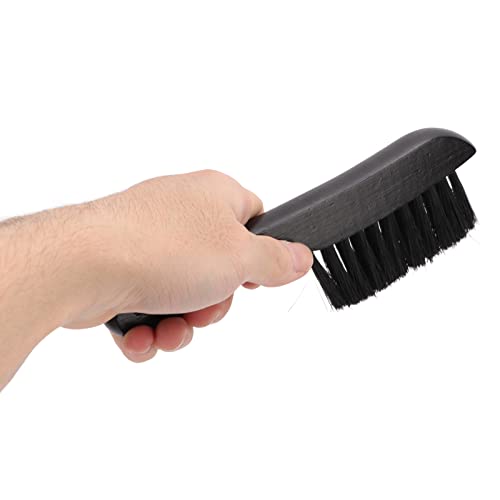 Tyenaza Billiard Table Brush Set, Billiards 9in Pool Table Brush 8.5in Rail Brush Kit Cleaning Tools with Wood Handle for Billiard Table Cleaning
