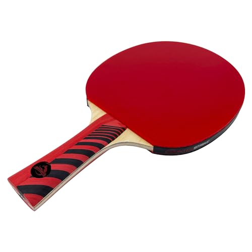 Counterstrike Omega Wolf Paddle Bundle (Includes Hard Case & 6 Balls) | Ping Pong Paddle | Offensive Table Tennis Paddle | ITTF Approved | Ping Pong Set - color: Black Matte Fiber Paddle Hard Case