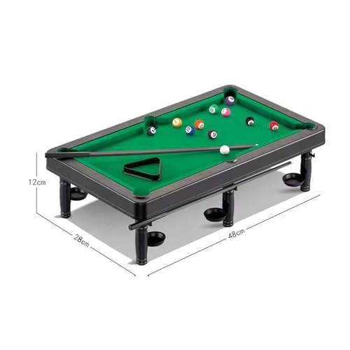kowaku Kids Pool Table Set Desktop Snooker 2 Billiard Cues Small Tabletop Billiards Game Toy for Apartment Home Between Friends Dorm