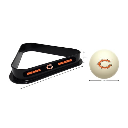 Imperial NFL Cue Ball & Rack Set - color: Chicago Bears, White