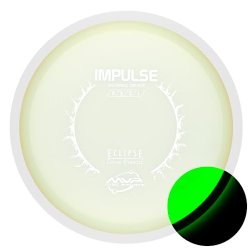 MVP Disc Sports Eclipse Glow 2.0 Impulse Disc Golf Distance Driver - size: 165-170g