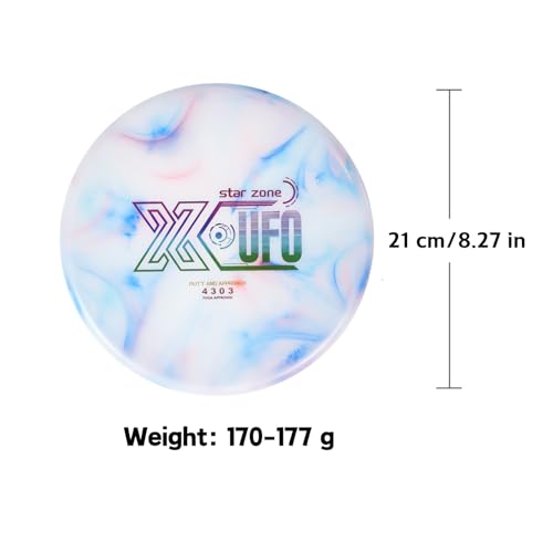 X-UFO Disc Golf Set - Disc Golf Starter Set, Includes 1 Putter, 1 Driver, and 1 midrange disc, Weighing 170-178 Grams Suitable for Beginners and Professional disc Golf tournaments - color: Set 1