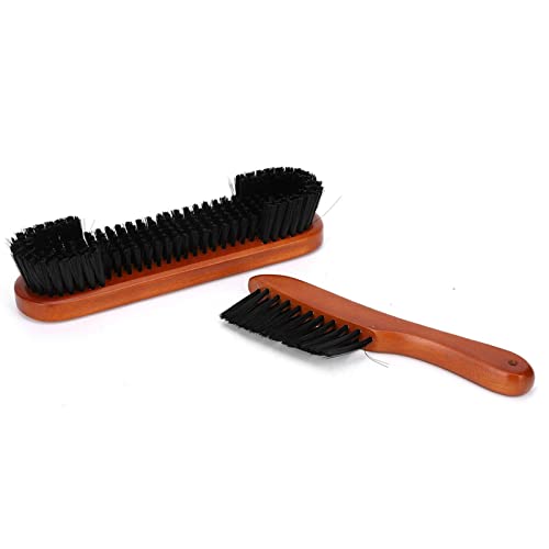 2 Pieces Pool Pool Billiard Table Hair Brush Sweep Rail Clean Tool Cleaning Set Brush to Prevent Dirt on Felt for Playroom