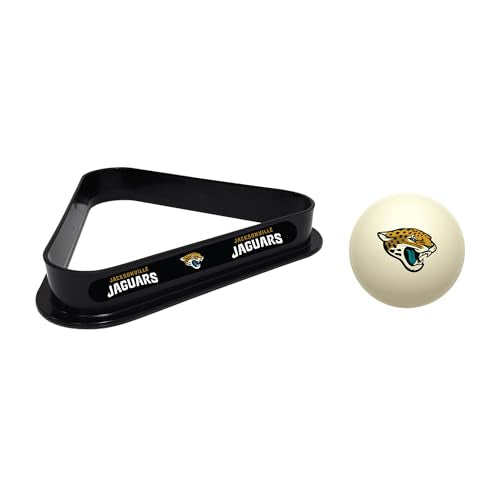 Imperial NFL Cue Ball & Rack Set - color: Jacksonville Jaguars, White