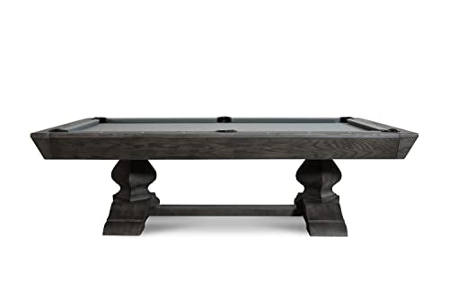 Nixon Billiards - Birdy Slate Billiard Pool Table- Grayson Grey - 7ft and 8ft - Whiteglove - size: 8FT WG installation (No), style: Club Master I
