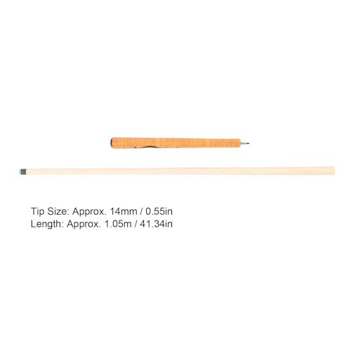 FILFEEL Short Pool Stick 41.34in – 14mm Tip Maple Billiard for Shots & Tight Spaces – 2-Piece Professional Pool Stick for Beginners and Advanced Players