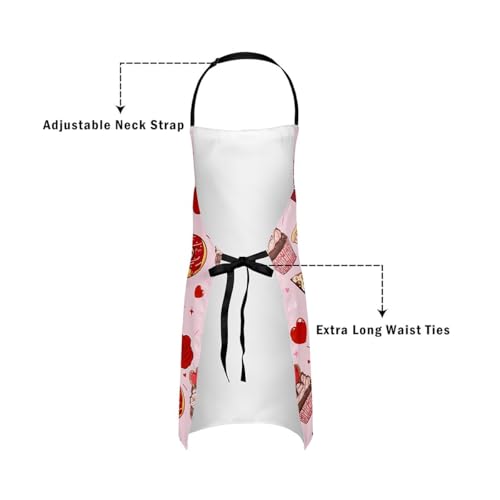 Castle Fairy Cute Rabbit Deer Kitchen Apron - color: Love Cake Pink