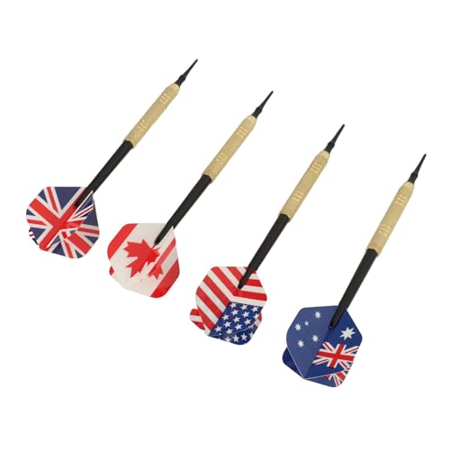 Soft Tip Darts Set, 50 Extra Tips 12 Flights Shafts Barrels Easy to Replace, for Electronic Board with Plastic Steel Material