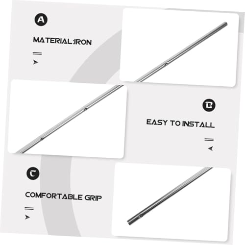 Zerodeko 2pcs Foosball Table Iron Rod Replacement Poles with Comfortable Grip for Table Soccer Football Machine Parts Operation Handles