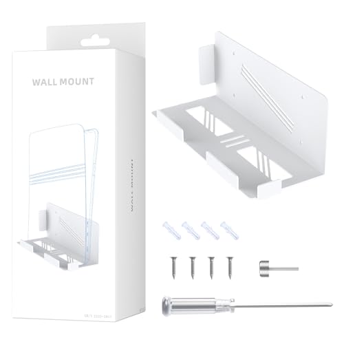 Multifunctional Space Efficient Wall Mount Shelf Bracket Stand Suitable for Consoles Includes Accessory Storage Multifunctional Storage
