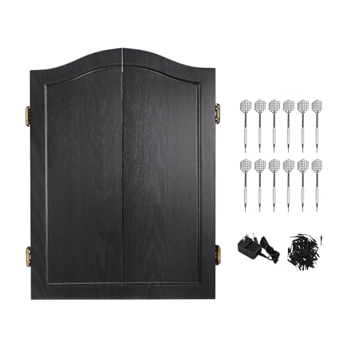 Electronic Dart Machine,Dartboard,27 Main Game,243 Game Variations,Up to 16 Players,for Family Office Pub - color: Black
