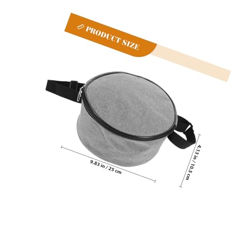 Happyyami Disc Golf Bag Waterproof Lightweight Shoulder Pouch Multi-Functional Disc Holder for Outdoor Beginners with Gray Sturdy Fabric for Practice and Travel