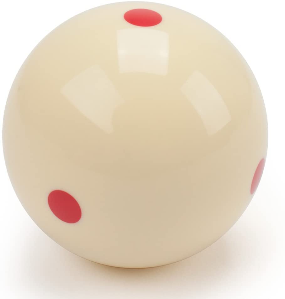 Champion 2-1/4" Billiard Practice Training Pool Cue Ball - color: 6 Green Dot +6 Red Dot