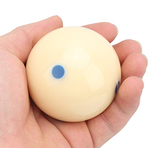 Standard Training Ball Cue Ball, 57.2mm Resin Material Smooth Cover Surface High Hardness Ball with Standard Lines Dots for Billiard Accessory - color: Blue Dot