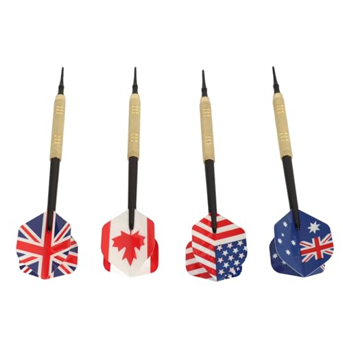 Soft Tip Darts Set with 50 Tips 12 Flights Shafts Barrels Darts Plastic for Electronic Board