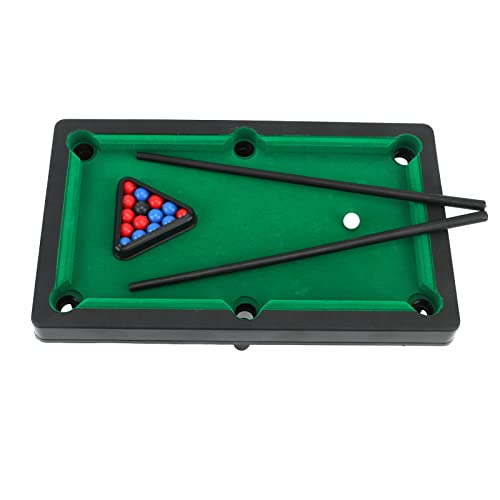 Mini Billiards Table, Portable Desk Pool Game, Compact Tabletop Billiards Set for Office Home Use Adults Kids