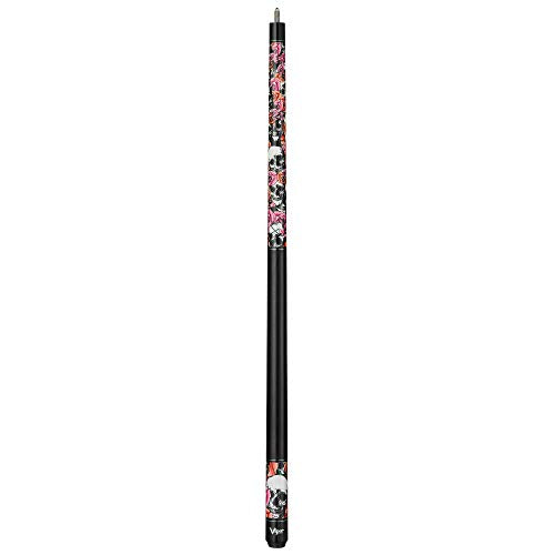 Viper by GLD Products Underground 58" Pool Cue - color: Skulls and Roses, size: 20 Ounce