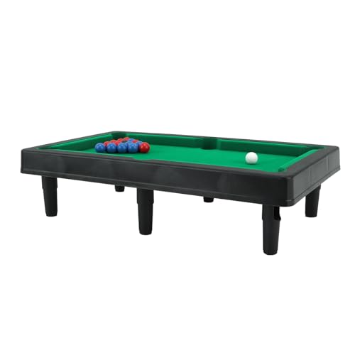 Mini Billiards Table, Portable Desk Pool Game, Compact Tabletop Billiards Set for Office Home Use Adults Kids