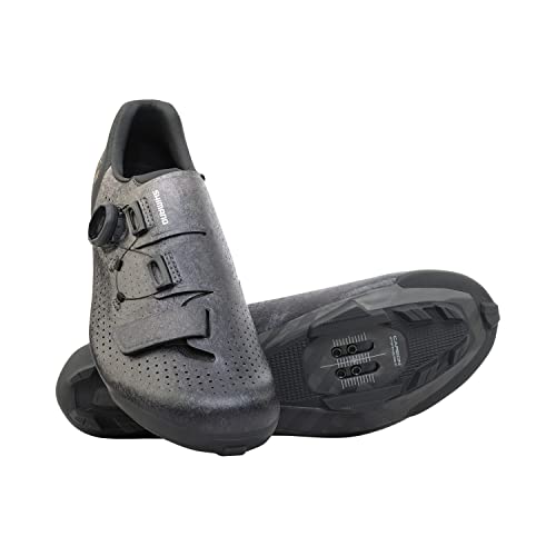 SHIMANO SH-RX801 Men’s Ultralight High Performance Gravel Racing Shoe - color: Black, size: 7-7.5