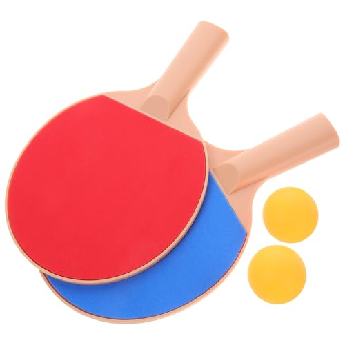 GALPADA Outdoor Table Tennis Set Plastic Elasticity Paddles with Comfortable Grip and Bright Balls for Pong Game and Competition