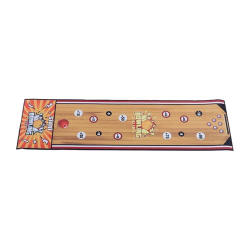 Tabletop Interactive Bowling Set Easy to Set Up for Family Game Nights Flannel Mat Indigo