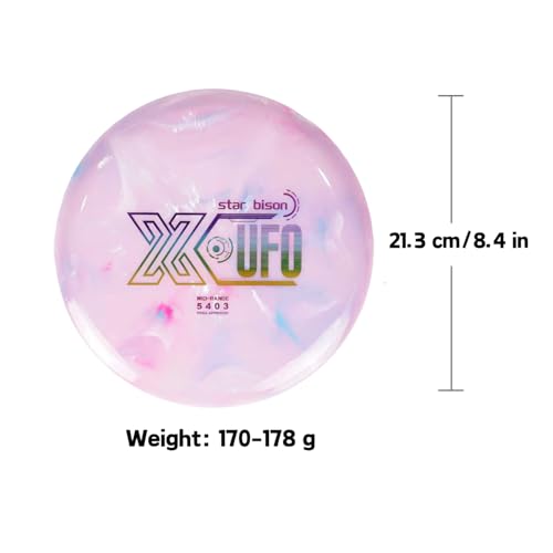 X-UFO Disc Golf Set - Disc Golf Starter Set, Includes 1 Putter, 1 Driver, and 1 midrange disc, Weighing 170-178 Grams Suitable for Beginners and Professional disc Golf tournaments - color: Set 1