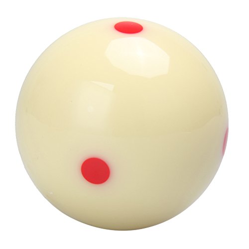 6 Red Dot & Red Cue Ball, AAA-Grade PRO Billiard Practice Training Que Ball - 2 1/4"