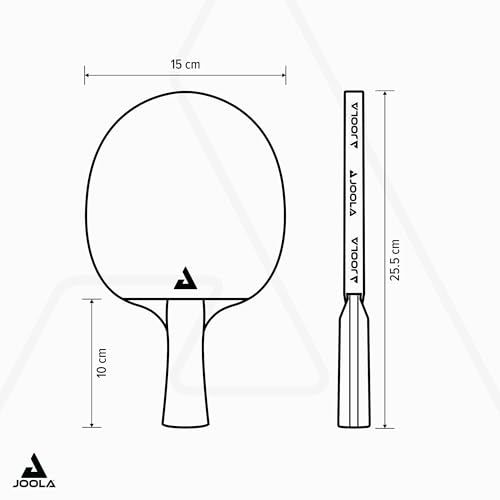 JOOLA Carbon Pro Professional Ping Pong Paddle - Racket with Carbonwood Technology & Red/Black JOOLA 4 You Rubber - Table Tennis Racket Designed for Speed