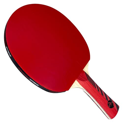 Counterstrike Omega Wolf Paddle Bundle (Includes Hard Case & 6 Balls) | Ping Pong Paddle | Offensive Table Tennis Paddle | ITTF Approved | Ping Pong Set - color: Black Matte Fiber Paddle Hard Case