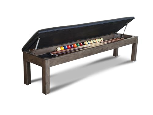Nixon Billiards - Birdy Slate Billiard Pool Table- Grayson Grey - 7ft and 8ft - Whiteglove - size: 8FT WG installation (No), style: Club Master I