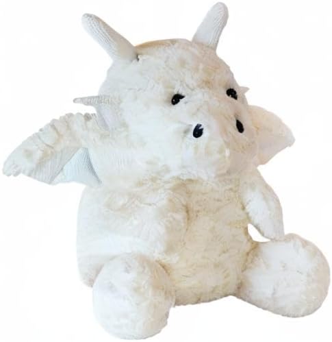 SUSULF Little Flying Dragon - Cute Stuffed Animal Plush Toy - Adorable Soft Dragons Toy Plushies and Gifts - Perfect Present for Kids (White,11.81in/30cm)