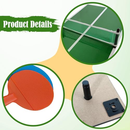 Mini Ping Pong Table Compact Portable Detachable Multifunctional Table