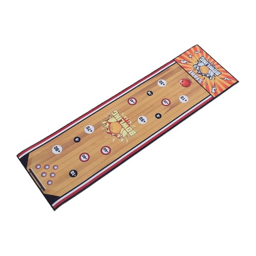 Tabletop Interactive Bowling Set Easy to Set Up for Family Game Nights Flannel Mat Indigo