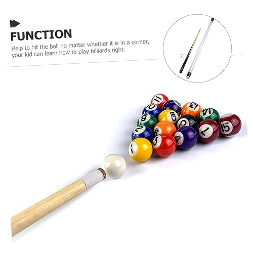 Pool Cue Stick Wooden Billiard Cue for Boys Lightweight Easy to Use for Learning Entertainment for Young Pool Players