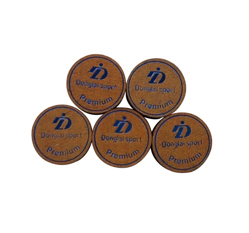 5PCS Packed Premium Laminated Billiard Cue Tips, Laminated Pool Cue Tips, Max Grip Power Cue Tips - size: S Hardness