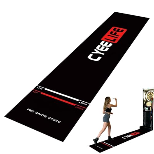 Dart Board Mat - Darts Mat,Heavy Duty Non-Slip Rubber Floor Protection Pad | Non Slip Carpet Darts for Game Room Recreation Center Sports Club Office Basement, - color: Dart pad 2