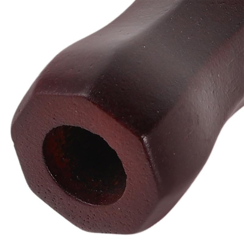 GALPADA 2Pcs Wooden Foosball Table Handles Octagonal Replacement Parts for Indoor Soccer Machine Rods Non-Slip Grip Wine Red