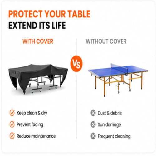 Ping Pong Table Cover for STIGA XTR Pro Foldable Durable Unique Design Suitable Both Indoor And Outdoor Use And Easy To Store