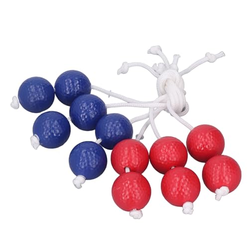 Golf Ladder Toss Balls Set – 3 Red + 3 Blue Bolas for Lawn, Yard, Beach & Backyard Games