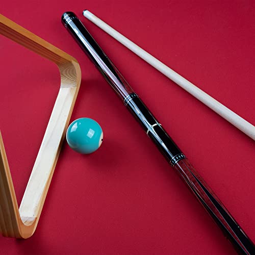 Billmart Pool Cue Stick, Low Deflection Shaft Billiard Cue Sticks with Hard Case, Pool Table Sticks Queue, 19-21 oz Pool Que - color: Red, size: 20 oz