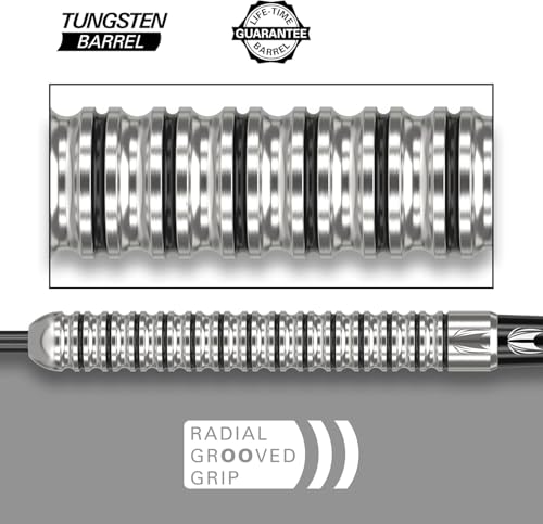Target Darts Artemis Tungsten Steel Tip Dart Set, 21G/22G/23G/24G/25G/26G | Artemis Original | Artemis K-Flex Integrated Flight & Shaft | Professional Accessories Dart Kit, Dart Wallet Included - size: 26G, style: ARTEMIS K-FLEX