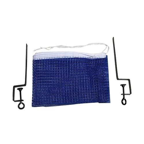 YARNOW Pong Net Rack Accessory Table Tennis Post and Net Compact Mesh Set Easy to Use for Boys and Girls and Adults