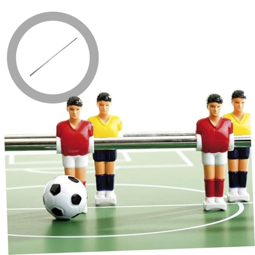 Zerodeko 2pcs Foosball Table Iron Rod Replacement Poles with Comfortable Grip for Table Soccer Football Machine Parts Operation Handles