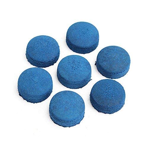 50pcs/lot 9mm/10mm/11mm/12mm/13mm Blue Billiard Pool Cue Tips Hardness in M Billiard Snooker Cue Stick Tip Billiard Accessories Master Tip For Black Ball Club (blue, 13mm) - size: 13mm