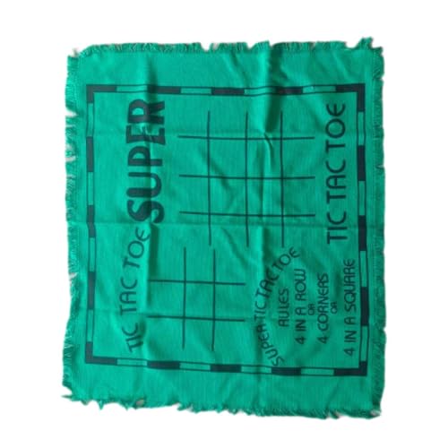 Giant Checkers Board Game Mat, Toe Board,3 in 1 Large Checkers Rug Game Mat,Reversible Rug,Game Giant Checkers Classic, Green