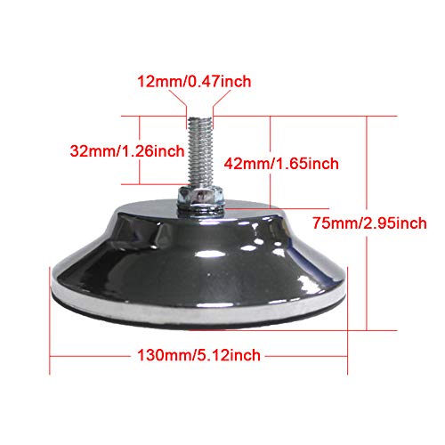 Pool Table Leveling Kit, 4PCS Heavy-Duty Metal Game Table Leg Levelers & Adjusting Pads - Stabilize Foosball, Billiard, Air Hockey Tables